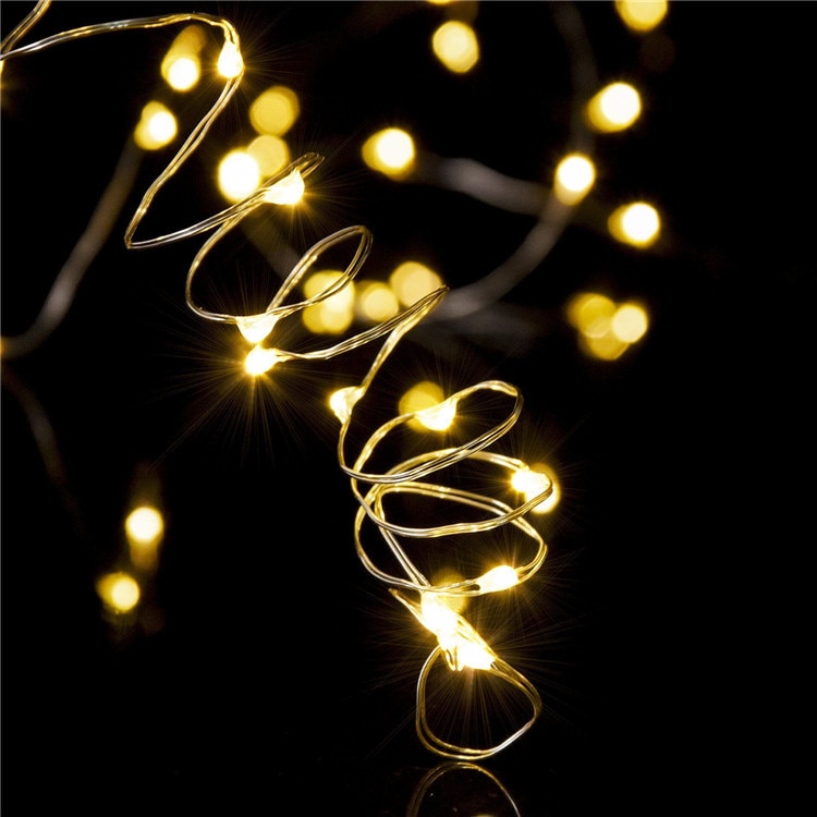 20 LEDs Copper Wire String Lights with Bottle Stopper